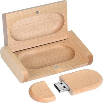 Bamboo Wood USB Flash Drive 32GB - Image 2