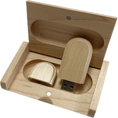Bamboo Wood USB Flash Drive 16GB - Image 2